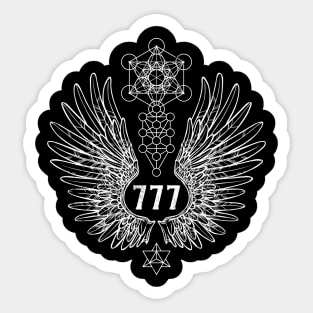 Angel Number 777 Sacred Geometry Sticker